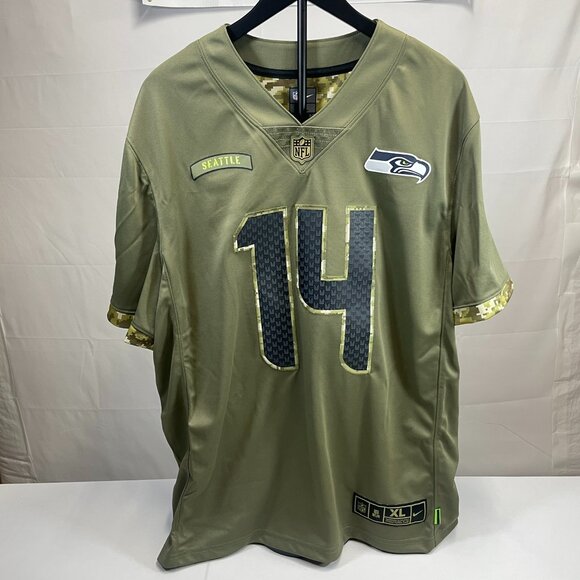 DK Metcalf Seattle Seahawks Nike NFL Salute to Service Football Jersey - Picture 1 of 15